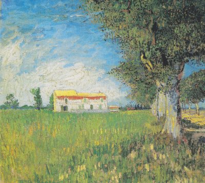 Bauernhaus in einem Weizenfeld von Vincent van Gogh